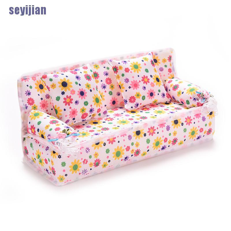 Set 3 Đệm Ghế Sofa Kèm 2 Gối Cho Nhà Búp Bê | BigBuy360 - bigbuy360.vn
