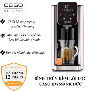 [CHÍNH HÃNG] Bình thủy điện kèm lõi lọc Caso HW660 nhập khẩu Đức
