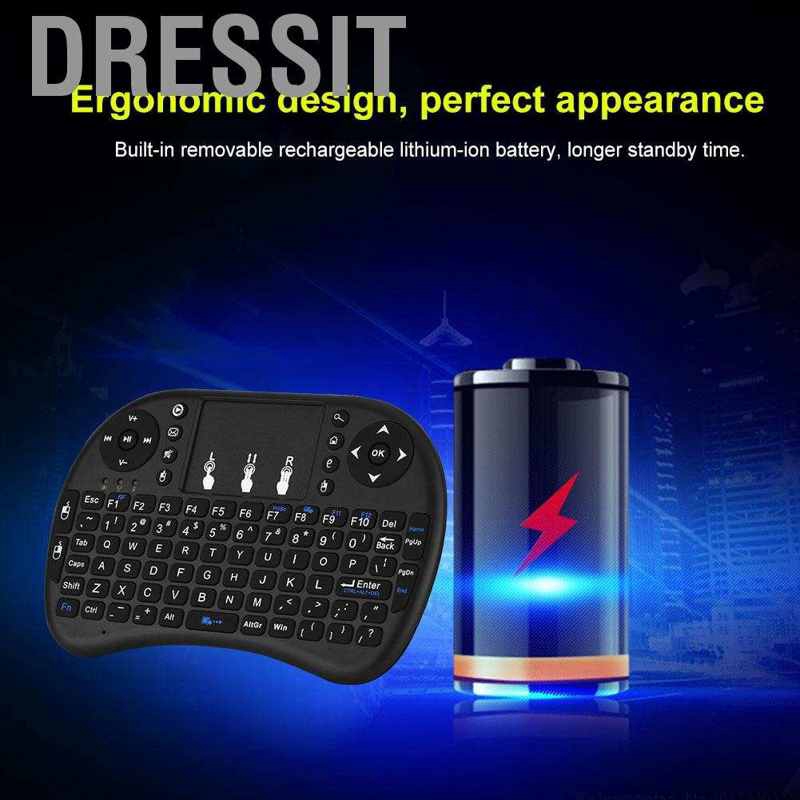 Bàn Phím Không Dây Mini Tích Hợp Cảm Ứng Đa Năng 2.4g | BigBuy360 - bigbuy360.vn