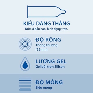 Bao cao su Siêu Mỏng BCS Durex Fetherlite