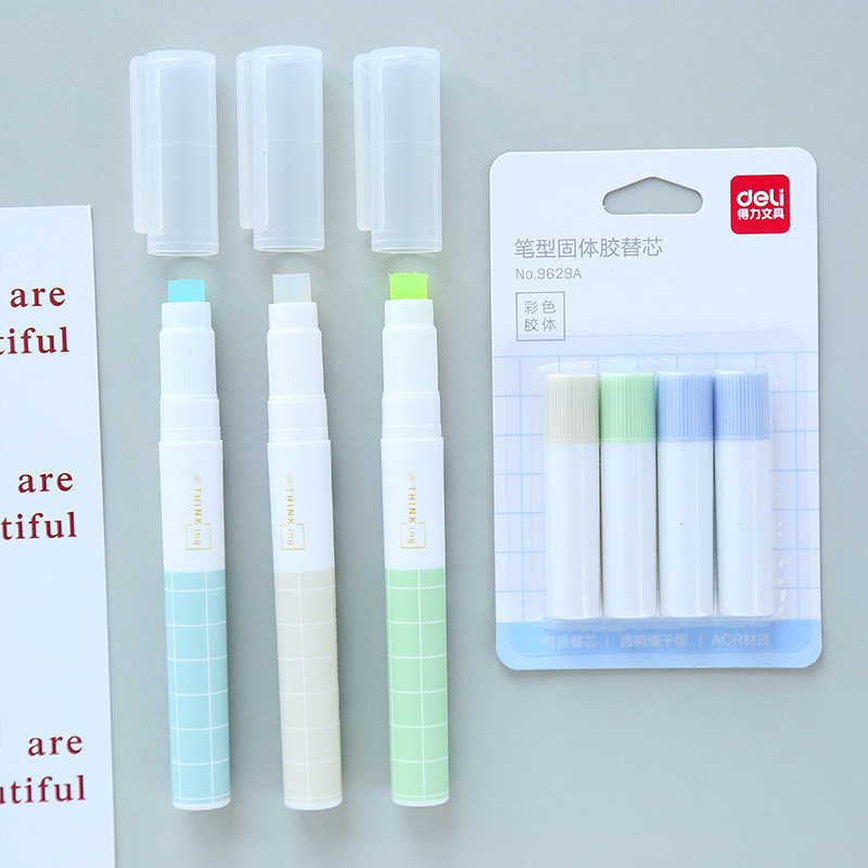 Keo dán giấy hình bút nhỏ xinh trang trí sổ tay