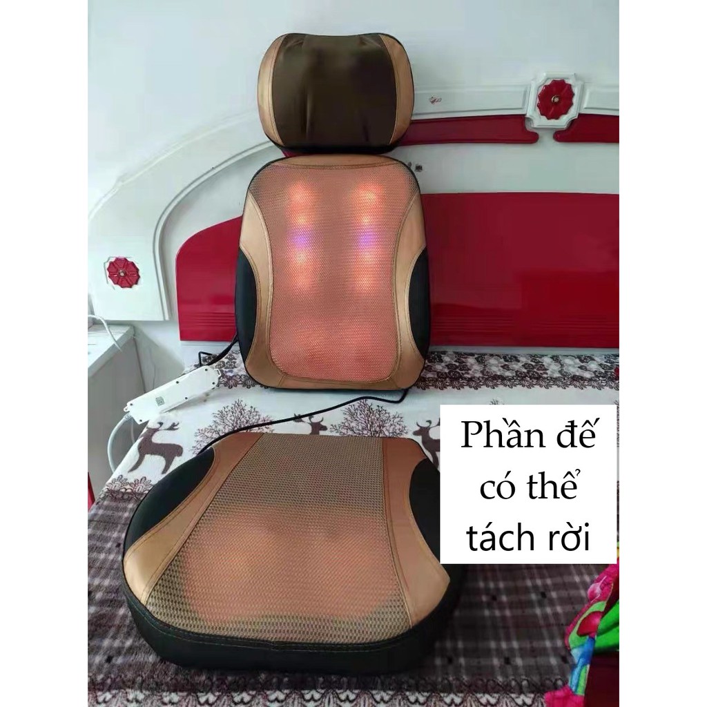 Đệm massage lưng (ẢNH THẬT)☑️ ghế mát xa lưng ☑️ máy đấm lưng cho người già