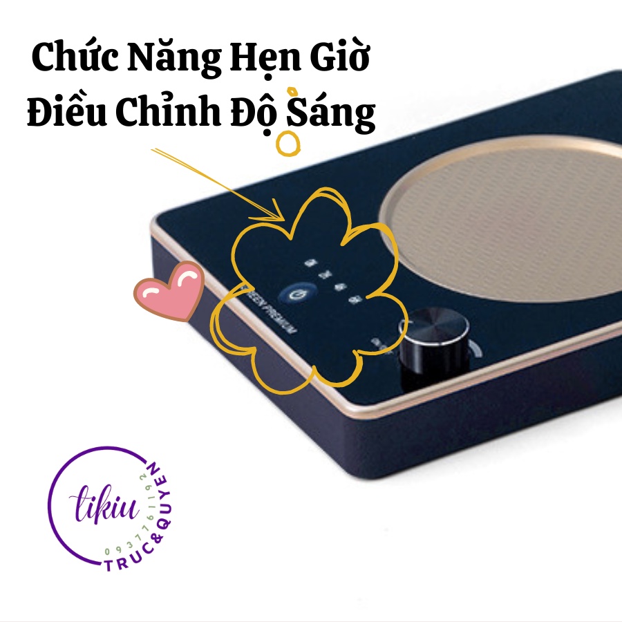 Đèn Đốt Nến Thơm Phong Cách Châu Âu TIKIU Thuỷ Tinh Sang Trọng Cao Cấp, Phụ kiện nến thơm Yankee, Bath & Body Works 2022