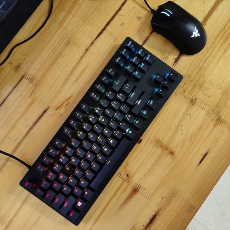 Bàn phím cơ gaming  Razer Huntsman Tournament bàn phím cơ game nhanh hơn cả Logitech E dra Fuhlen, phím cơ led rgb