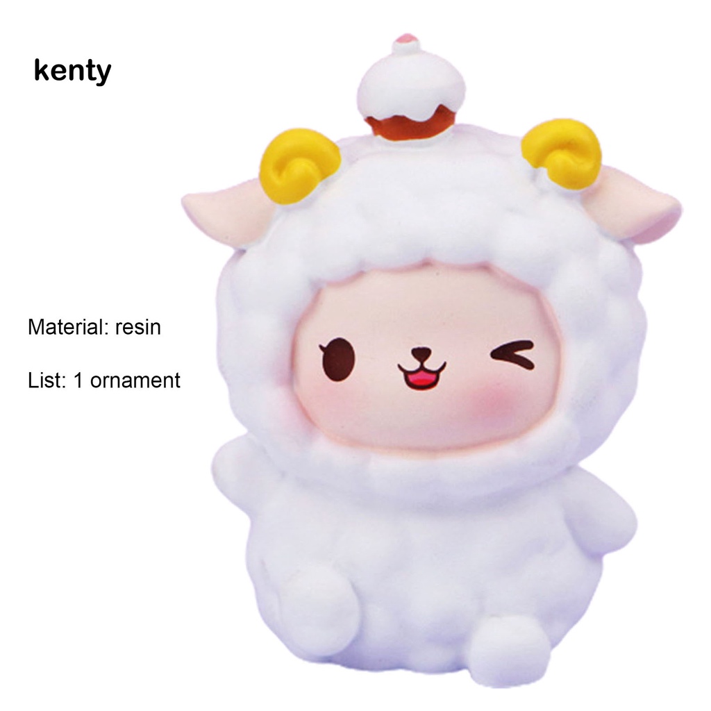 Mô hình chú cừu mini bằng nhựa dành cho trang trí cây cảnh xinh xắn