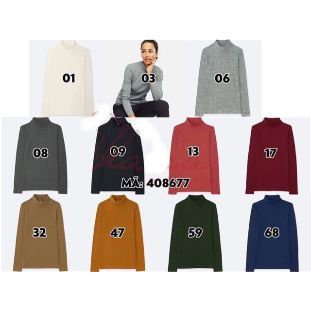 Áo len uniqlo auth - cổ 3 phân