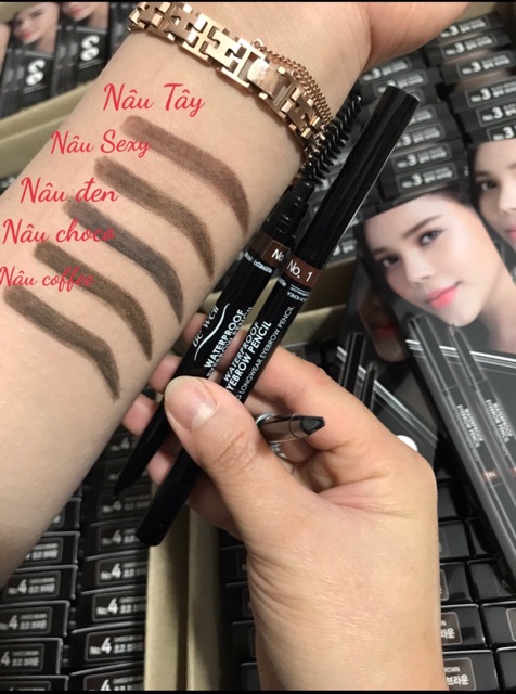 Chì kẻ chân mày  Be’well Eye Brow Pencil - sắc nét, chống trôi, chì mềm