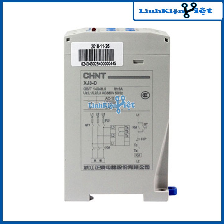 Relay Bảo Vệ Điện Áp 3 Pha CHNT XJ3-D Có Điều Chỉnh ( BH : 1 tháng )