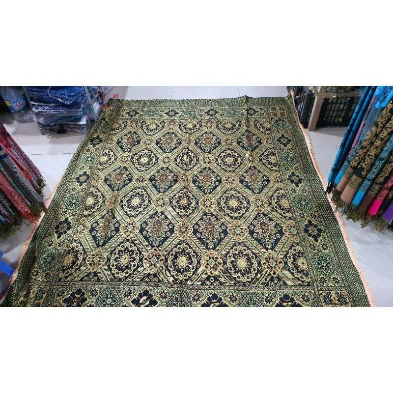 Thảm Thổ Cẩm Dệt Kim Tuyến Vintage 1,6m x 2m