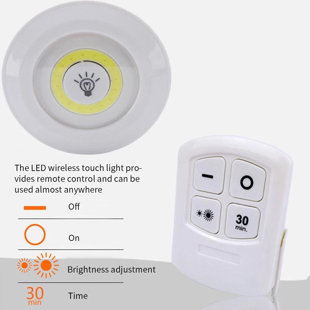 Bộ 6 Đèn LED Điều Khiển Từ Xa Chạy Bằng Pin