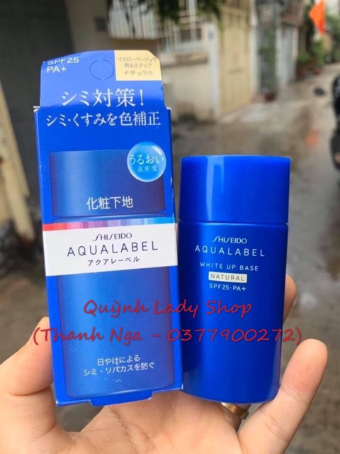 KEM LÓT SHISEIDO AQUALABEL WHITE UP BASE