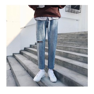 Quần Baggy Jeans rách gối [Kèm ảnh thật]