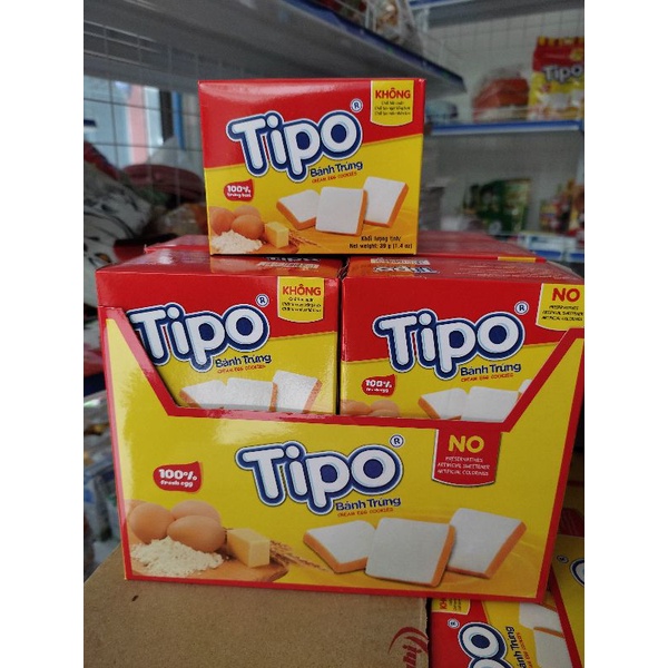 KHAY 12 HỘP BÁNH TRỨNG TIPO 39G