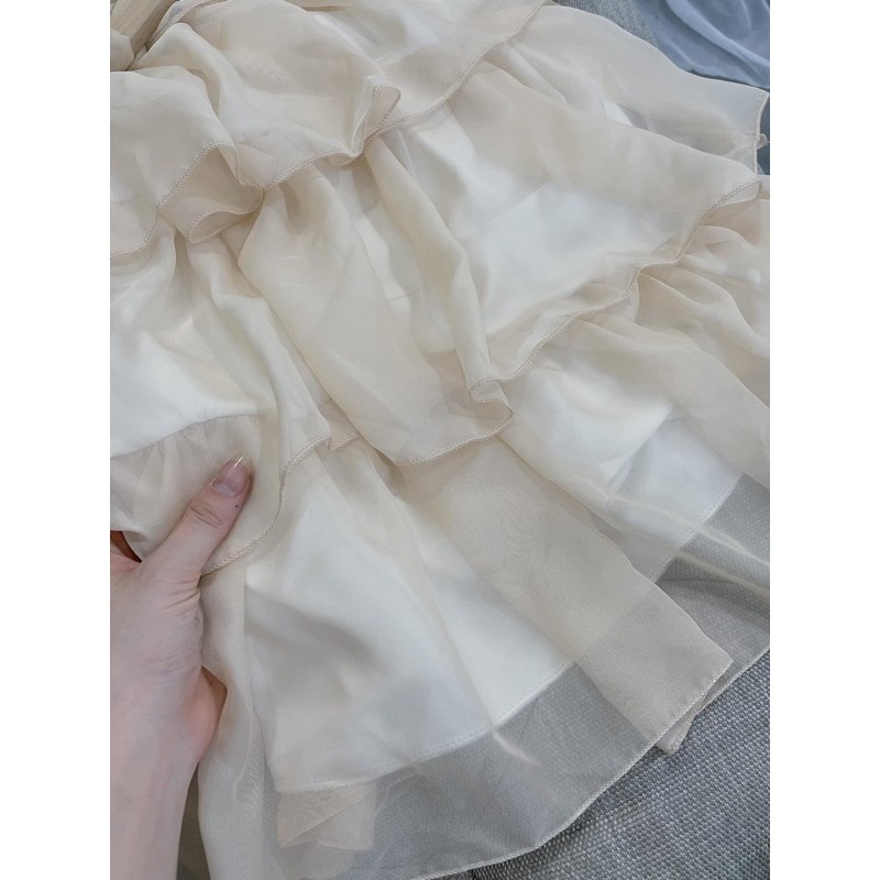 [ Siêu Hot ] Váy Yếm Be Maxi Cổ Hoa, Đầm Thiết Kế Tầng Siêu Xinh Có Ảnh Thật Kèm Video | BigBuy360 - bigbuy360.vn