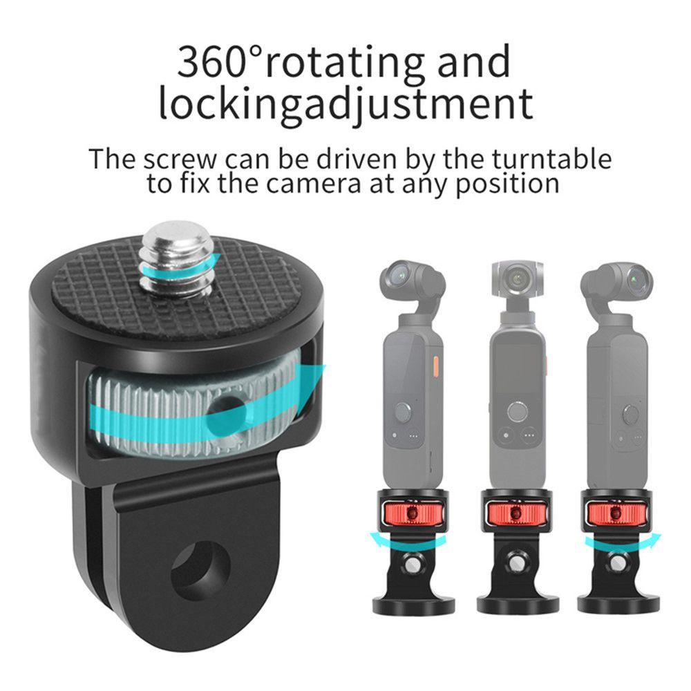 BTLIMER Ốc Vít 1 / 4 inch Bằng Hợp Kim Nhôm Chuyên Dụng Cho Gopro 10 9 Insta360 One X2 DJI Action 2