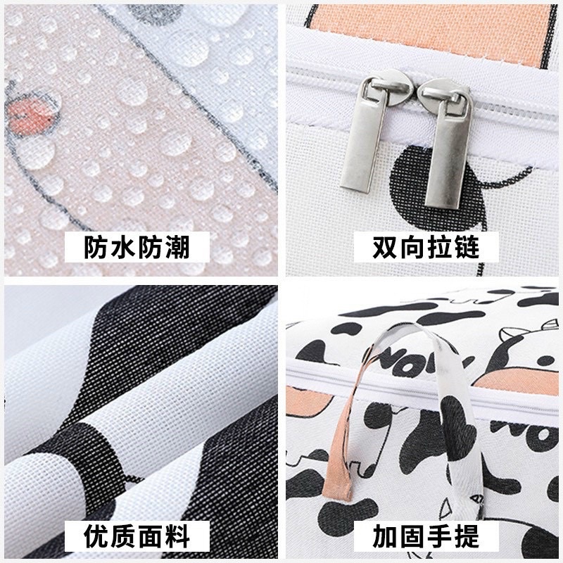 Túi Đựng Quần Áo, Chăn Ga, Thú Bông Cỡ Lớn Có Khóa Kéo