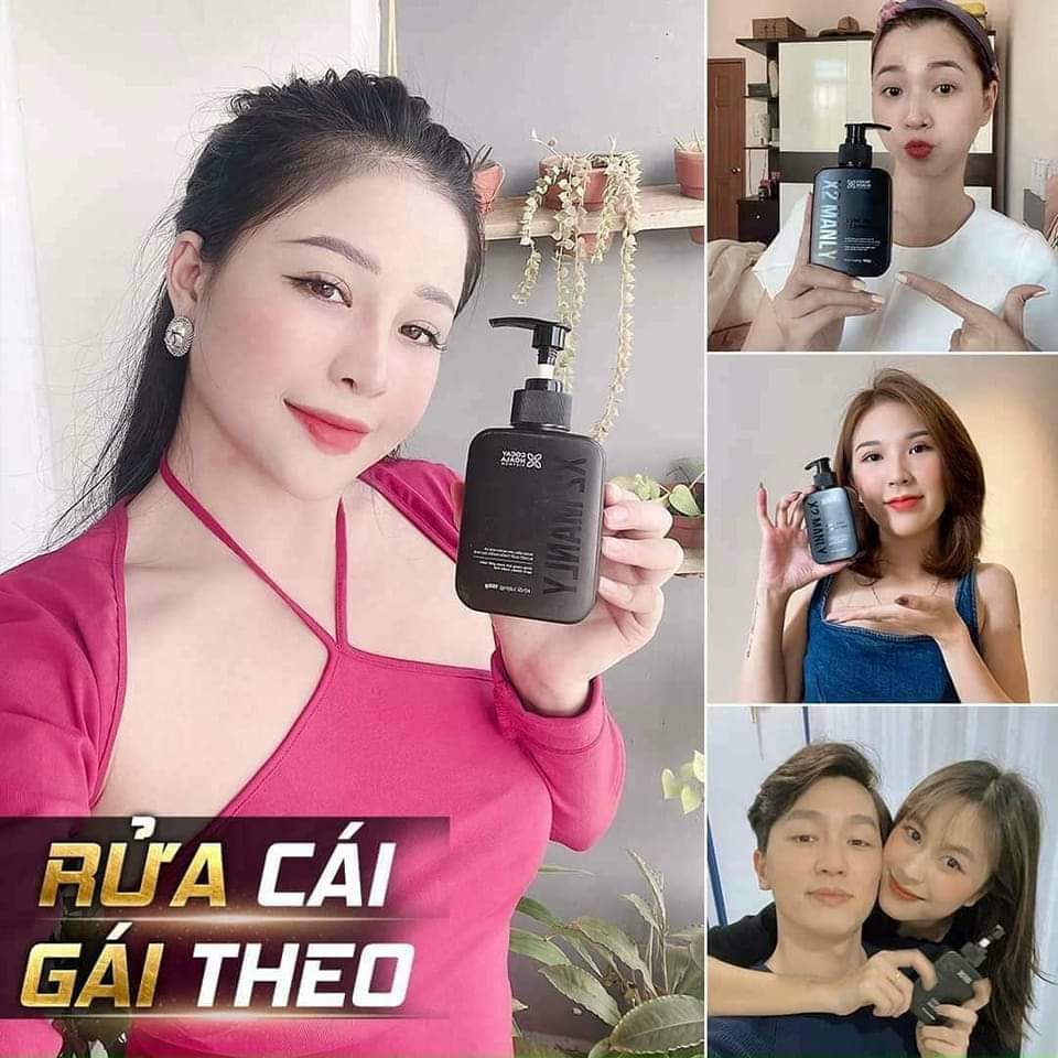 Dung dịch vệ sinh nam giới Gel X2 Manly - Làm sạch tức thì, lưu hương 24h Cỏ cây hoa lá 150ml