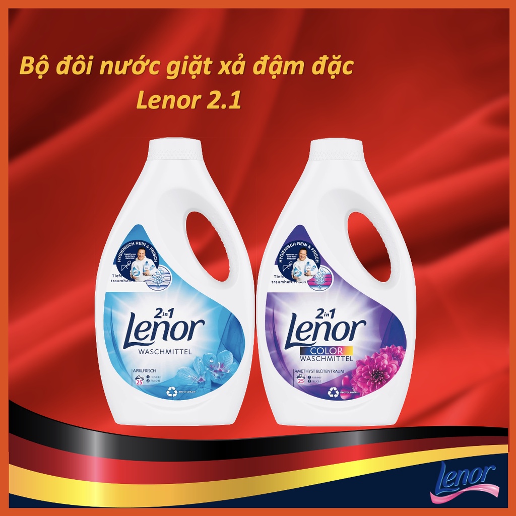 Nước Giặt Xả Lenor Đậm Đặc 2 Trong 1 Giúp Làm Sạch Vết Bẩn Giữ Màu Cho Quần Áo Chai 1,4 Lít