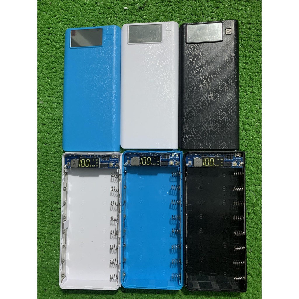 Box sạc dự phòng 8 cell hỗ trợ sạc nhanh QC3.0, PD3.0, VOOC Mẫu 2021