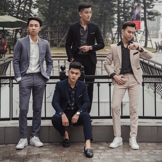 Vest nam Hàn Quốc Edana Menswear cao cấp không nhăn , không xù cho người 45 - 78 kg