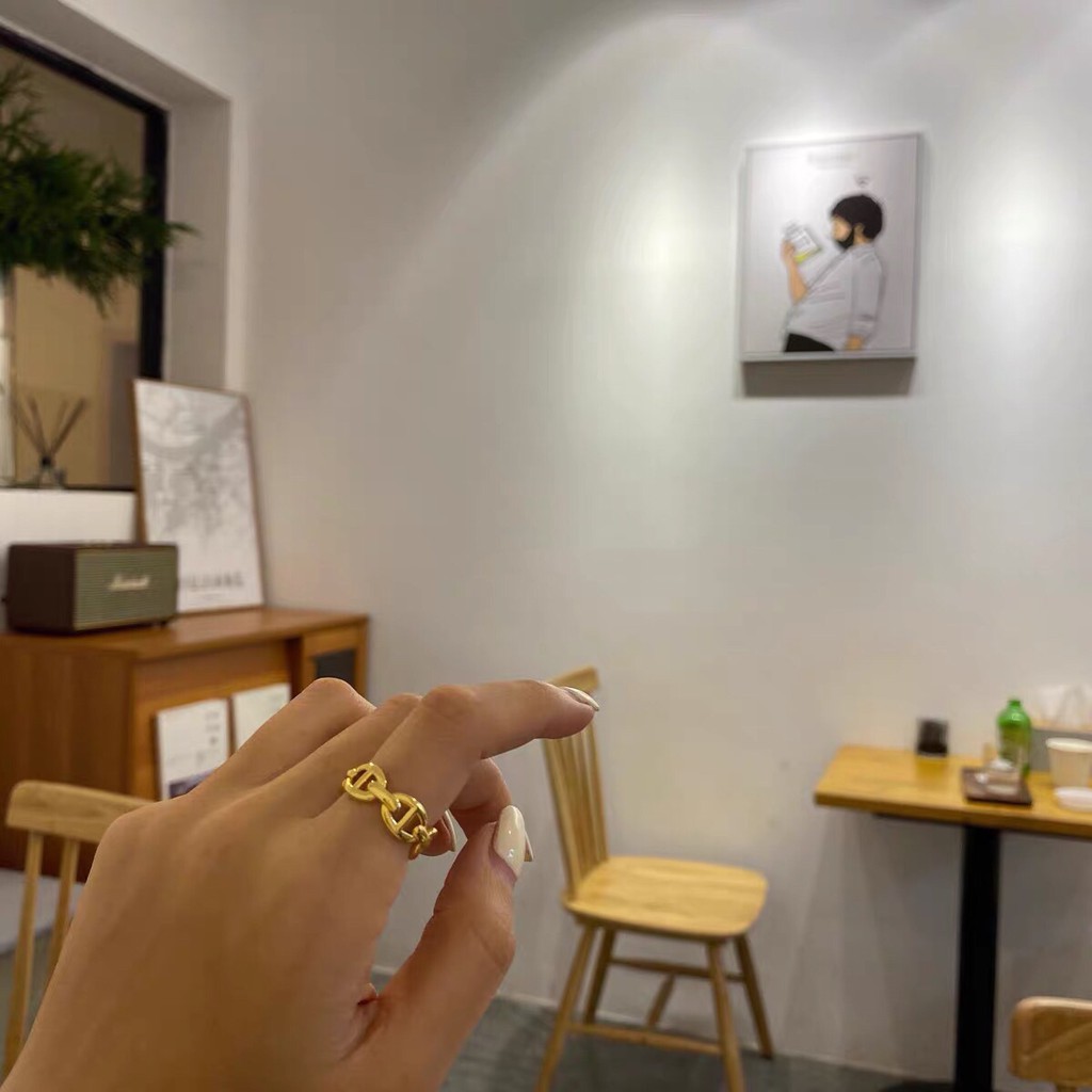 Nhẫn Dây Xích Đơn Giản Có Thể Điều Chỉnh Thời Trang Cho Nữ