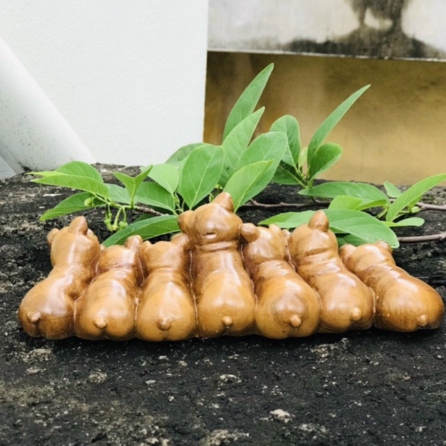 Tượng decor 7 chú heo con siêu xinh