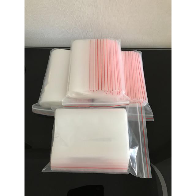 [Giá Hủy Diệt] 1kg túi zip chỉ đỏ trong suốt nhiều size đựng thực phẩm đồ dùng thuốc cafe khô gà ( zipper viền đỏ)