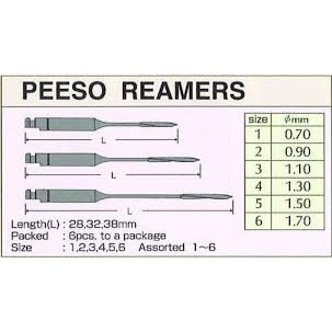 Mũi Gate Drills và Peeso Reamers Mani (Vĩ 6 cây)