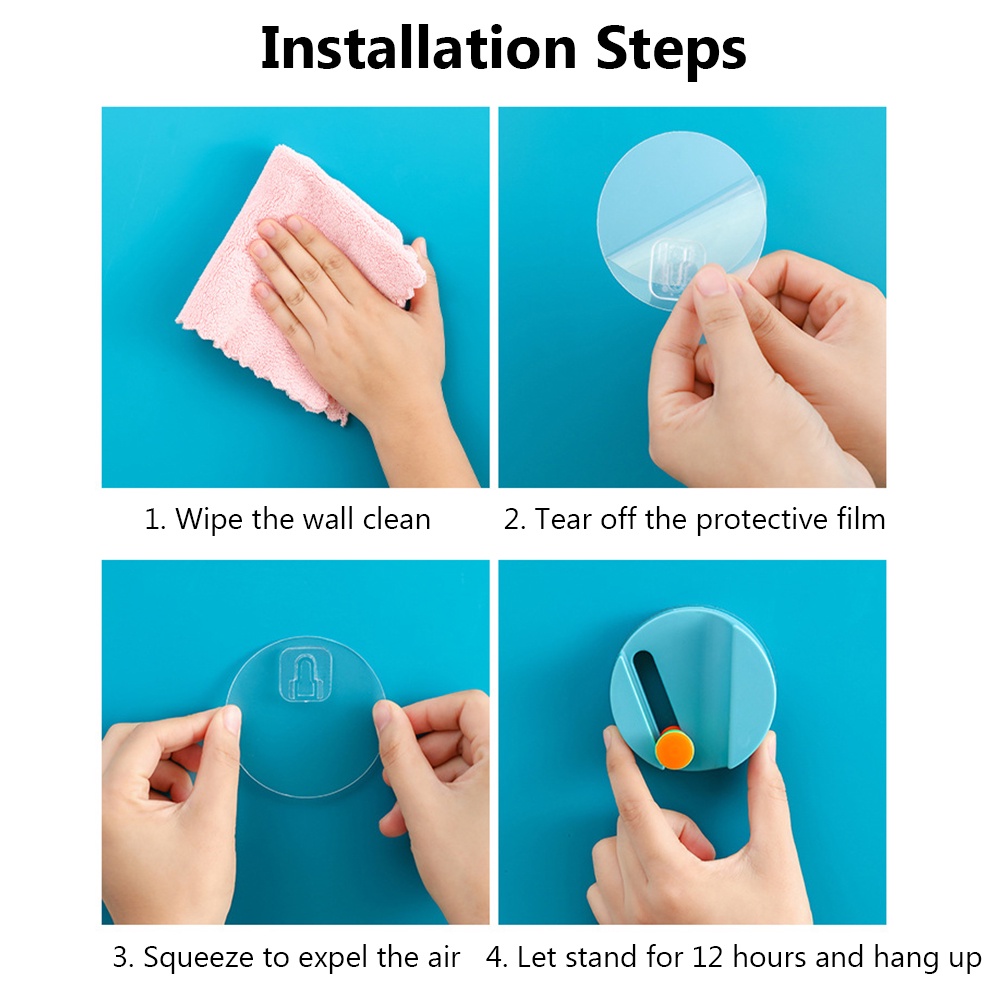 Móc Treo Cây Lau Nhà Gắn Tường Nhà Tắm/Nhà Bếp Nhiều Màu Sắc Tiện Dụng