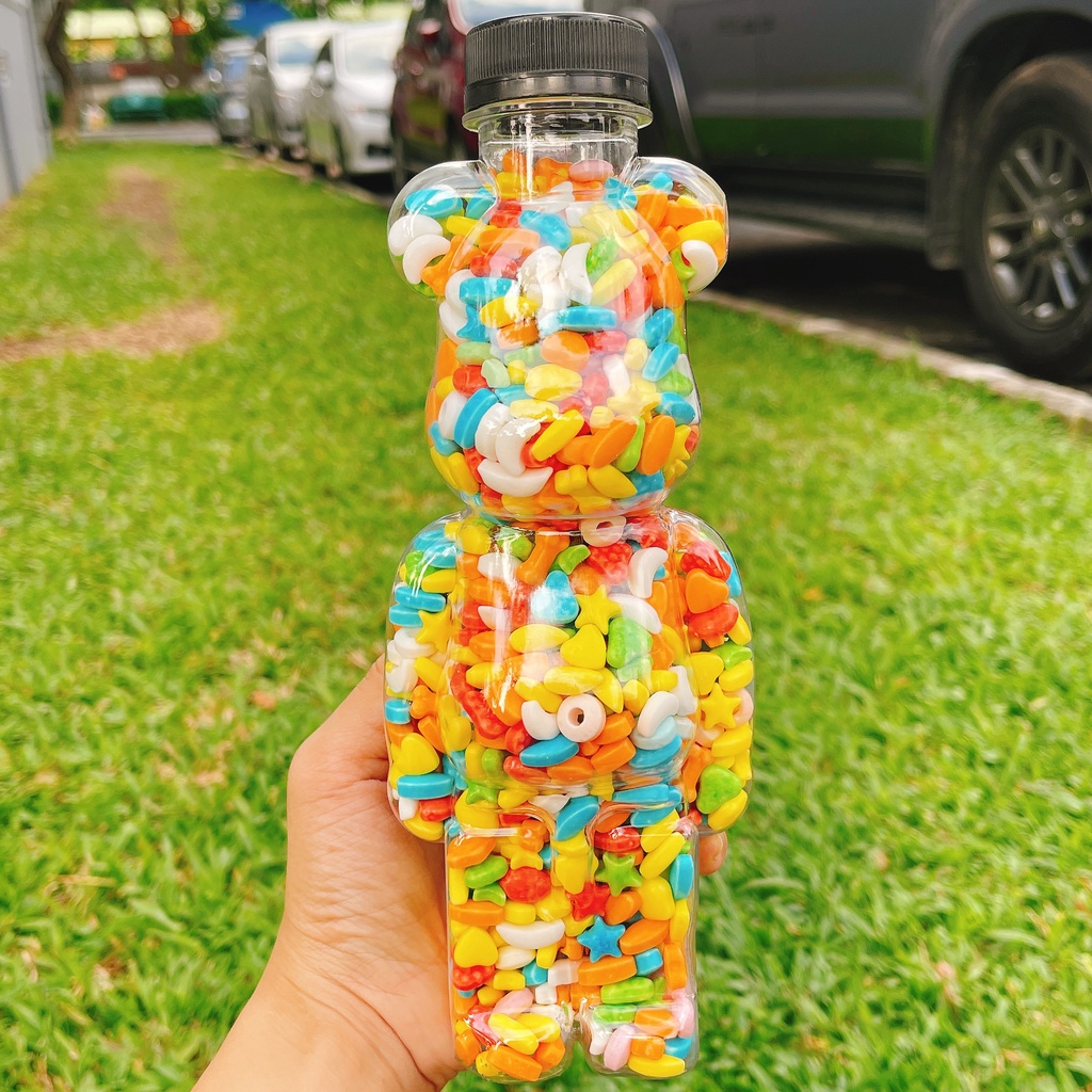 Kẹo chai gấu BearBrick Teddy siêu cute