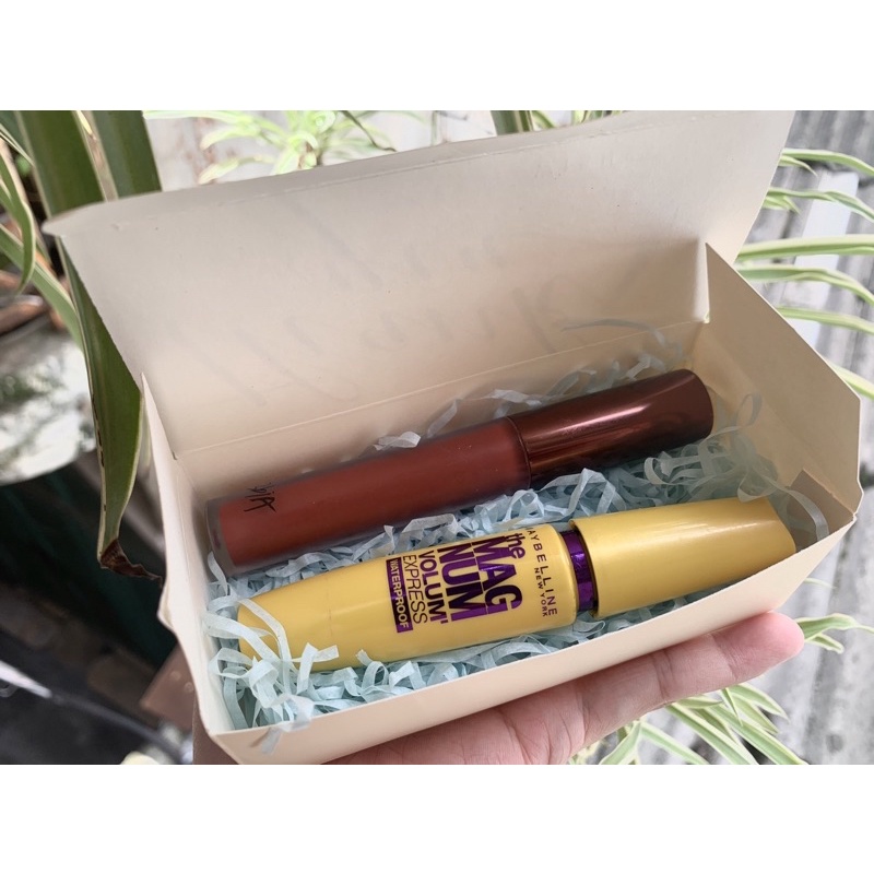 Hộp đựng kẹo hộp son hộp quà socola 6v Valentine nơ đôi giỏ quà Tết