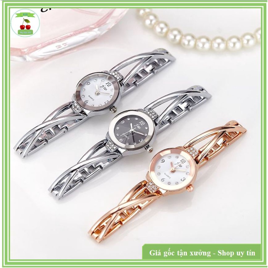Đồng hồ đeo tay Nữ dây lắc JW3 vàng hồng, bạch kim