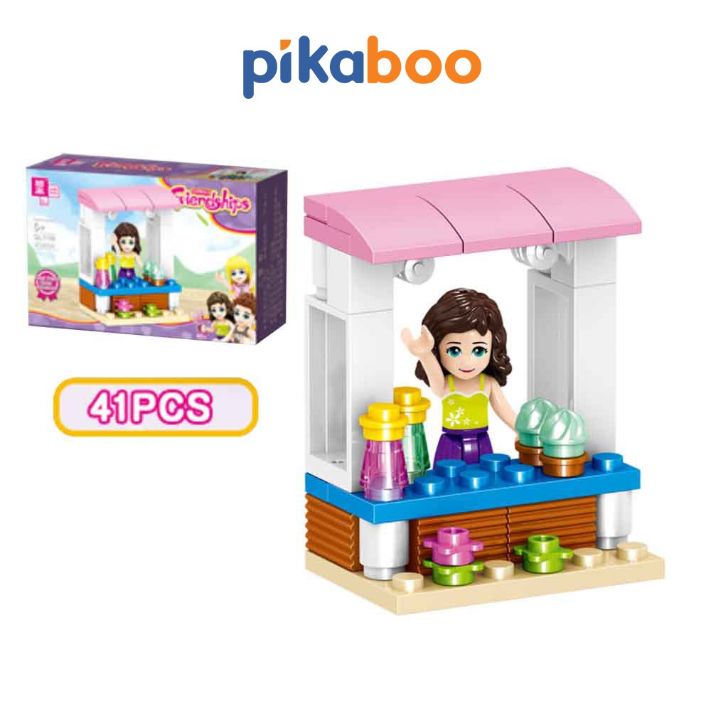 Đồ chơi xếp hình bé gái xếp hình mini Pikaboo, mẫu mã đa dạng, đẹp mắt, chất liệu nhựa ABS cao cấp an toàn cho bé