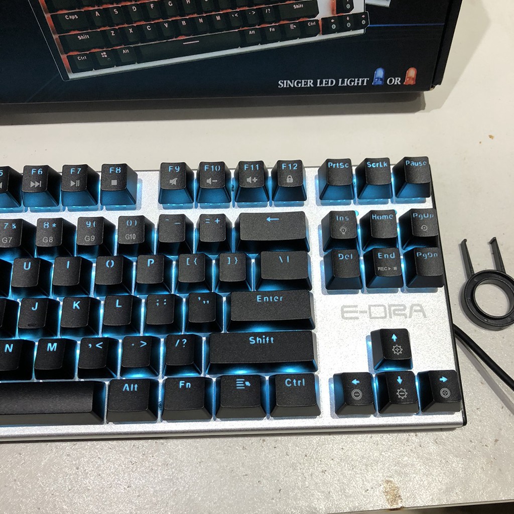 Bàn phím cơ EDRA EK3087 - Siêu phẩm năm 2020 - Led màu xanh dương 10 chế độ - Khung kim loại chống giật - Bảo hành 2 năm | BigBuy360 - bigbuy360.vn