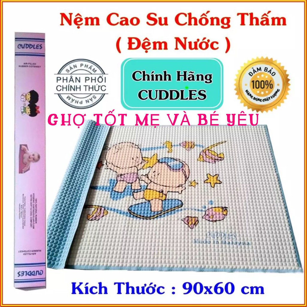 [Mã FMCG8 giảm 8% đơn 500K] NỆM CAO SU THOÁNG MÁT CHO BÉ NHẬP KHẨU MALAYSIA