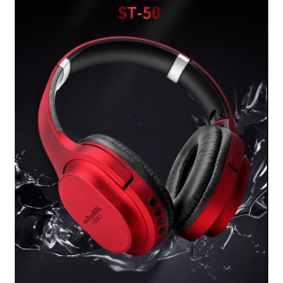 Tai nghe Bluetooth ❤️FREESHIP❤️ Tai Nghe Chụp Tai Không Dây Cao Cấp ST50, Thiết Kế gấp Gọn Tiện Lợi