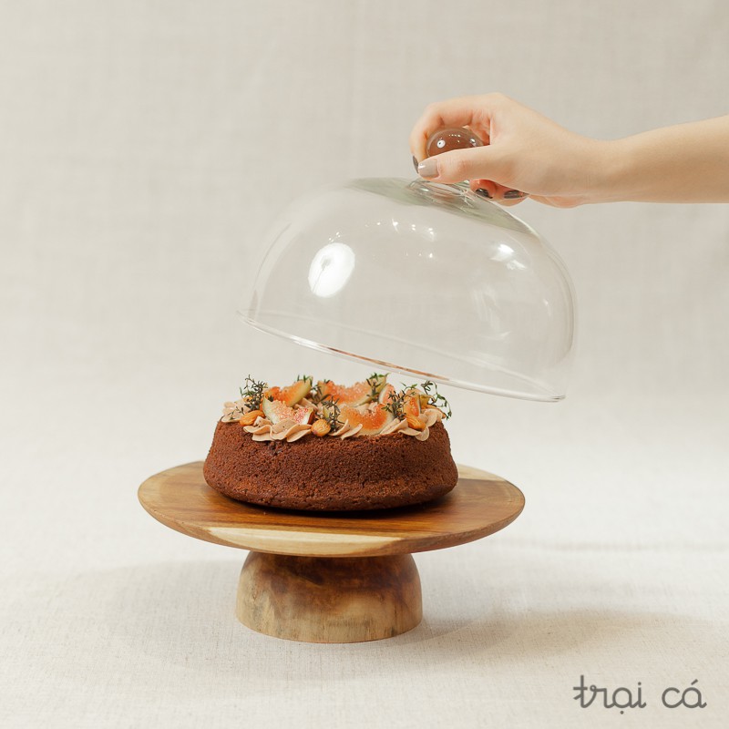 Cakestand / Đế đựng bánh gỗ keo - Cây xúc bánh