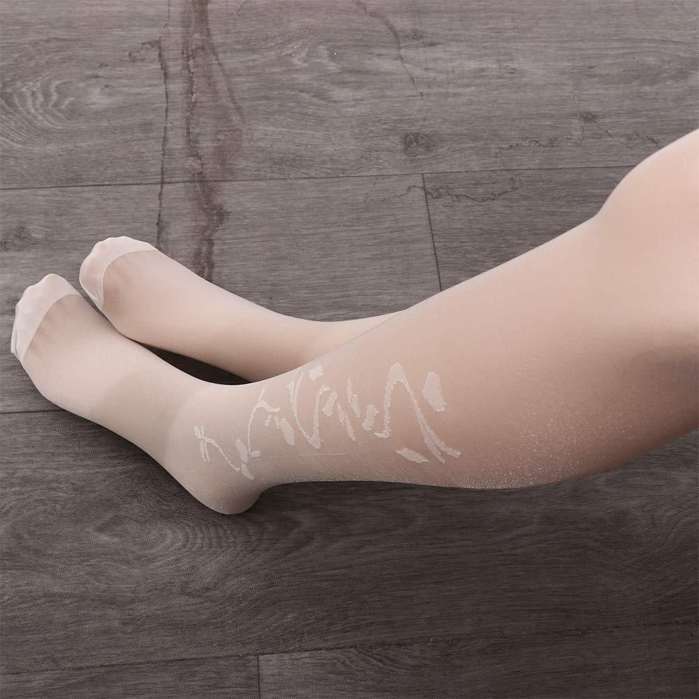 NICKOLAS Tất Lưới Đen Siêu Mỏng Thêu Hình Xăm Quyến Rũ Cho Nữ