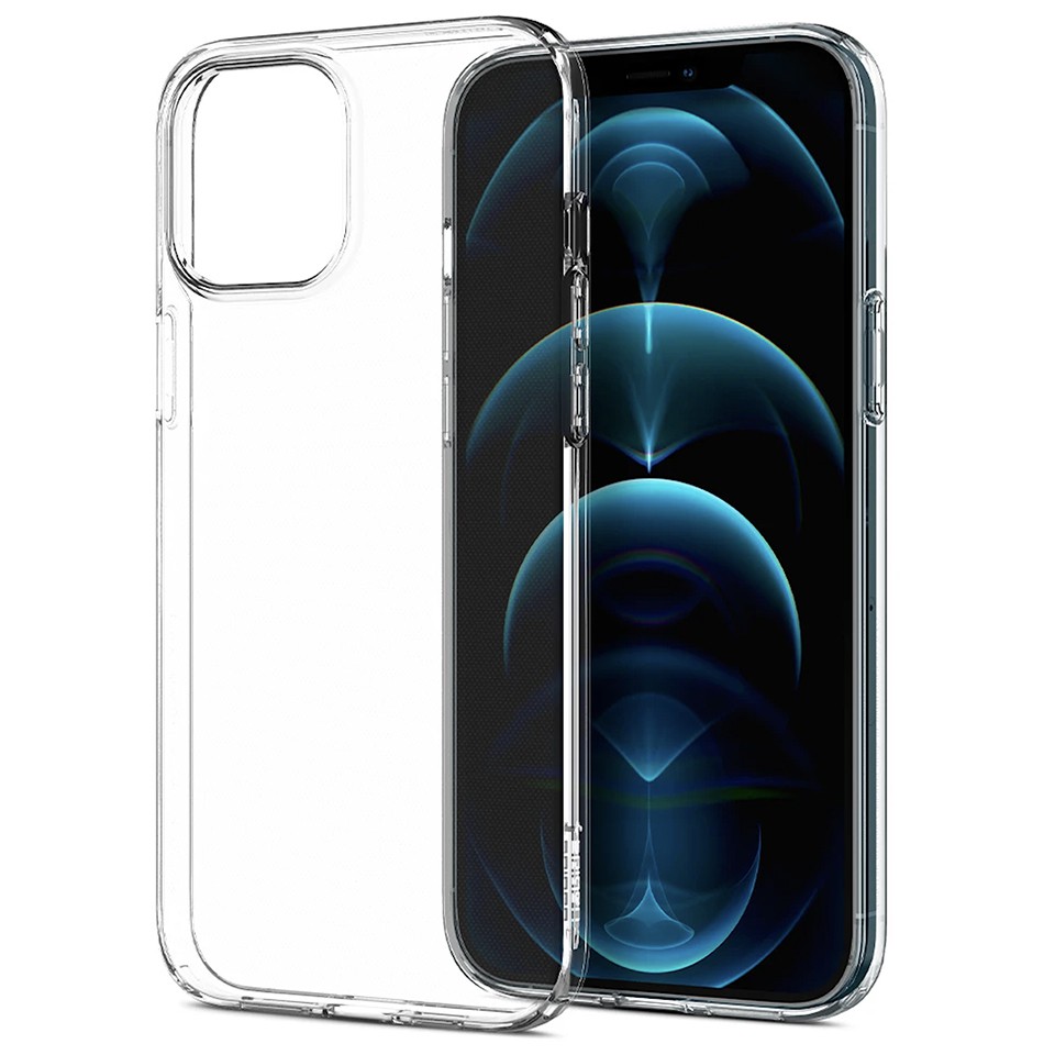 iPhone 12/12 Pro >> Ốp SPIGEN Liquid Crystal Case Dẻo Trong Suốt