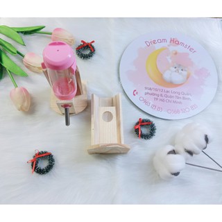 Đế Gỗ Để Bình Nước Cho Hamster