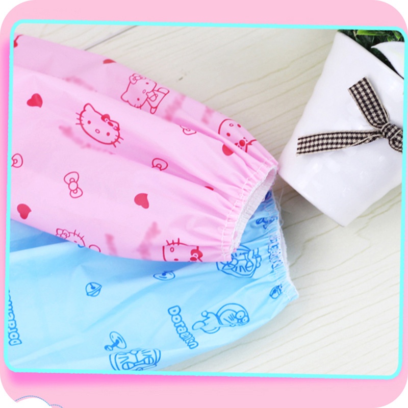 1 Bộ Tạp Dề Vẽ Tranh Tay Dài Chống Nước Cho Bé Trai &amp; Gái