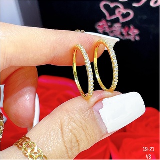 nhẫn 1 hàng đá vàng