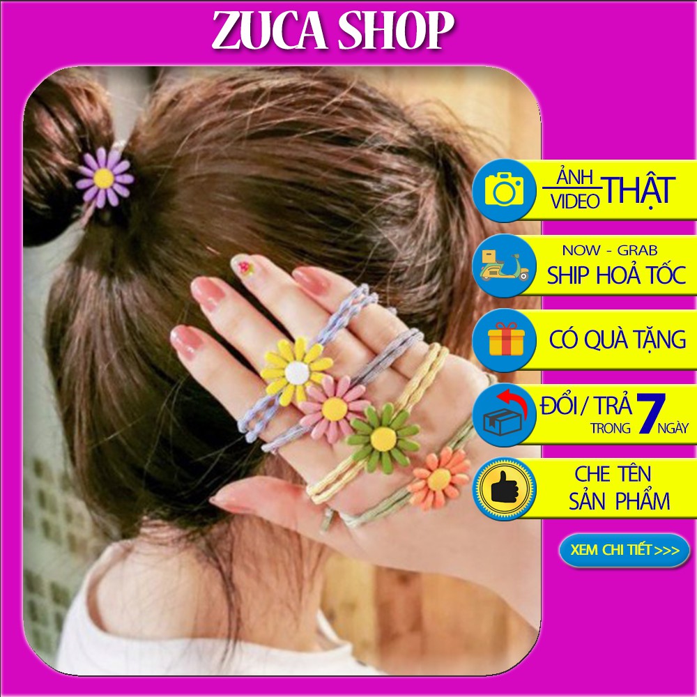 Chun buộc tóc Daisy hoa cúc loại đẹp PK47 (giao ngẫu nhiên) Zuca Shop