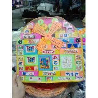 Bộ Xếp Hình Phát Triển Trí Tuệ CỐI XAY GIÓ Có 136 PCS