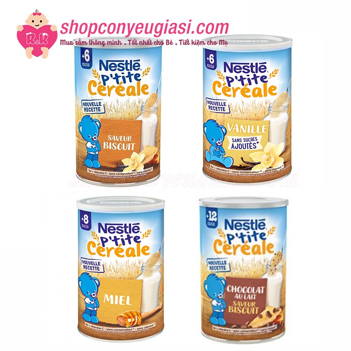 Bột Pha Sữa/Lắc Sữa Nestlé P'tite Céréale 400g - Pháp - Date 03/2022