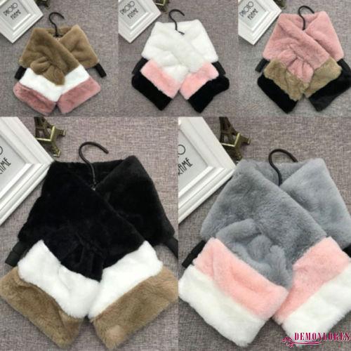 Khăn quàng cổ đính lông mềm thời trang