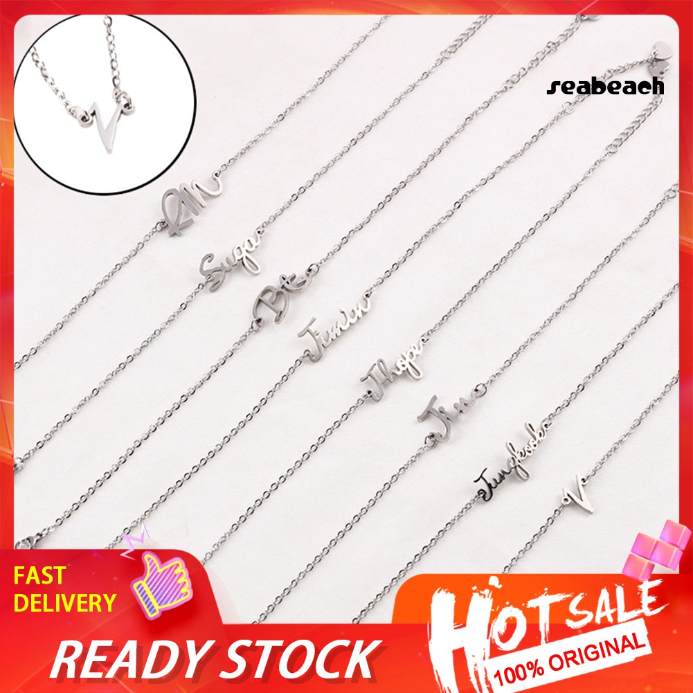 ps/Kpop BTS Jimin V Stainless Steel Chain Adjustable Bracelet Bangle Jewelry Gift