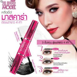 Mascara 2 đầu Mistine Super Model Miracle Lash Mascara Thái Lan (5.5g)