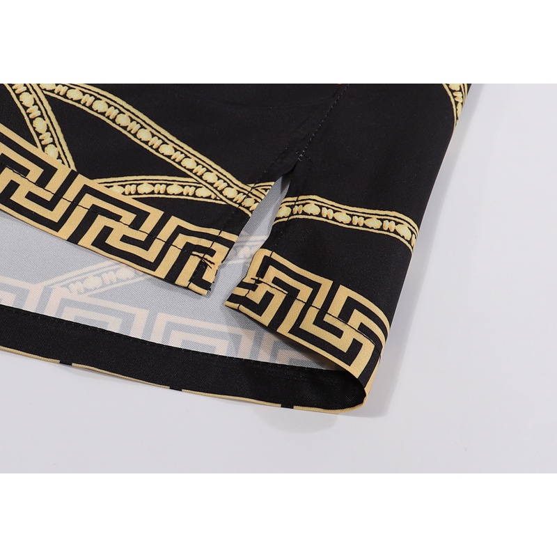 Áo Sơ Mi Tay Ngắn In Họa Tiết Hoa Cổ Điển Chất Lượng Cao Thời Trang Mùa Xuân Versace 2022 Cho Nam