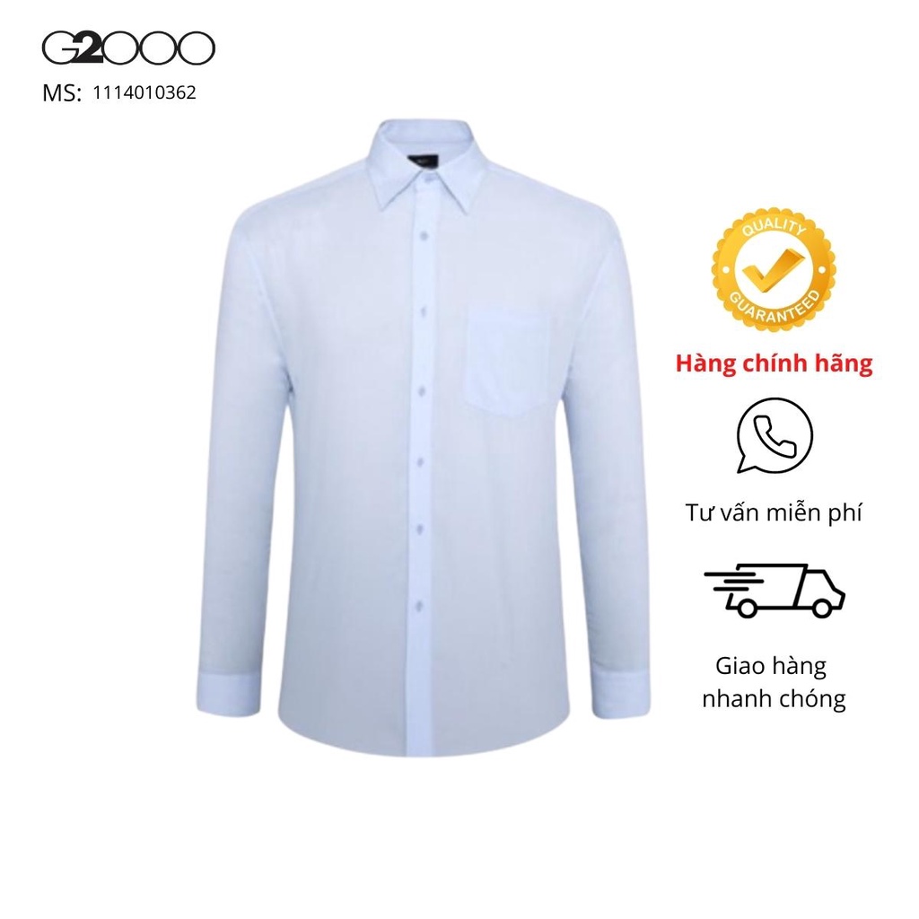 Áo Sơ Mi Nam Smart Fit G2000 (1114010362) Tay Dài Màu Xanh